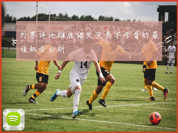 外界评论雄鹿错失交易字母哥的最佳机会分析